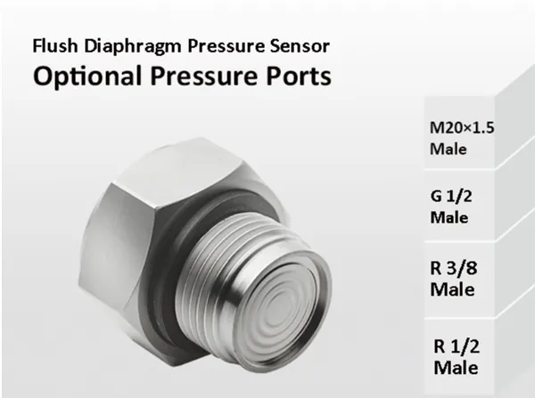 flush diaphragm pressure sensor