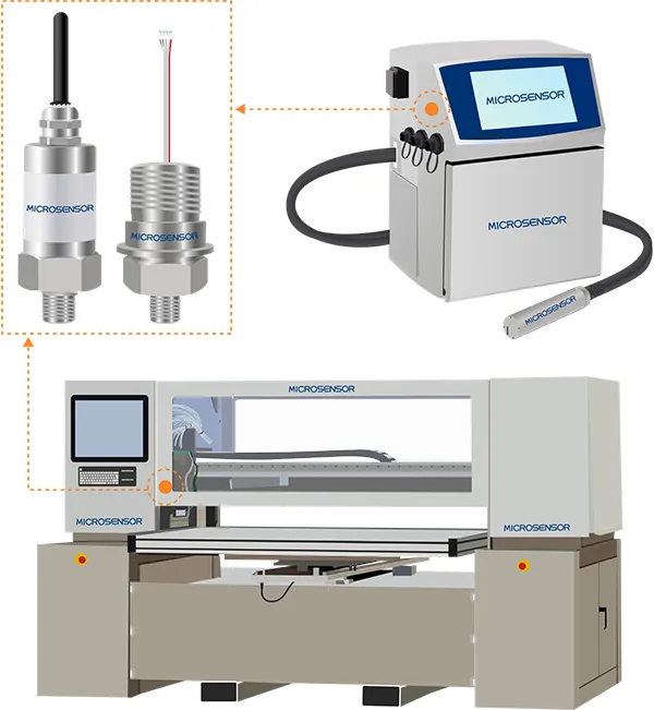 pressure sensor for industrial printer