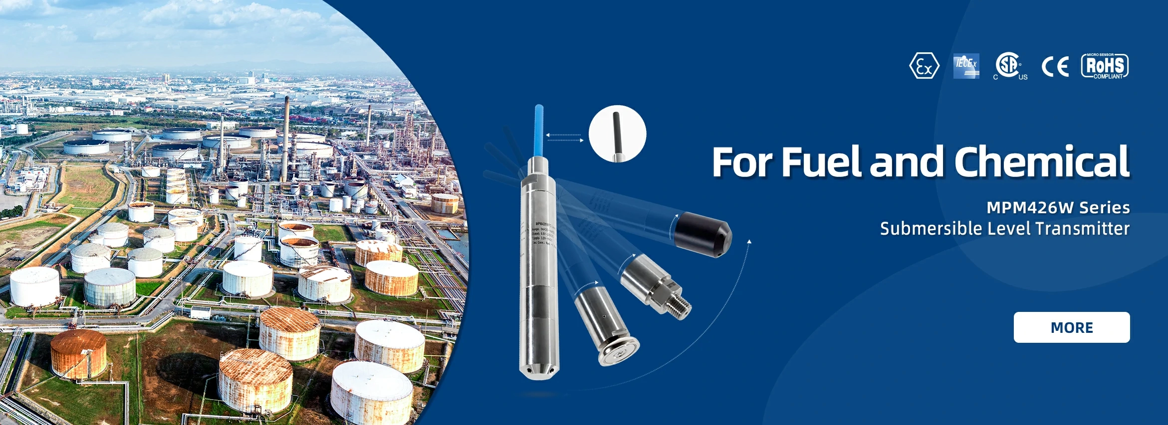 Level Transmitter for Fuel and Chemical