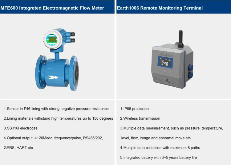 flowmeter and remote terminal unit RTU