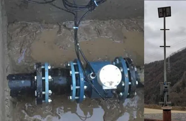 flowmeter applied in water supply pipelines local site