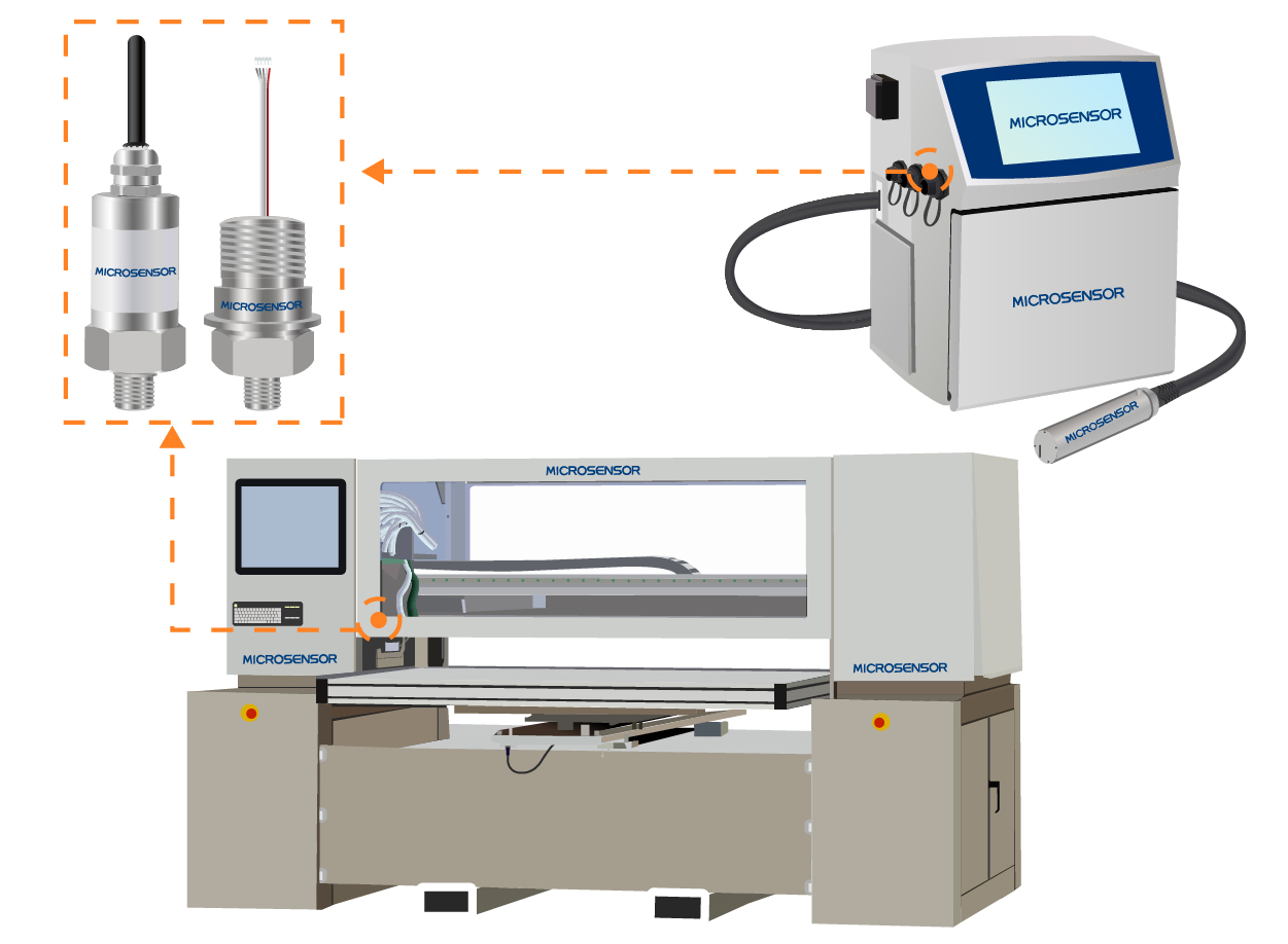 inkjet printer pressure monitoring