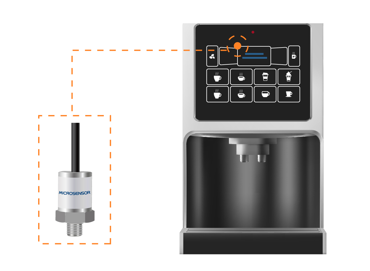 pressure sensor for coffee machine