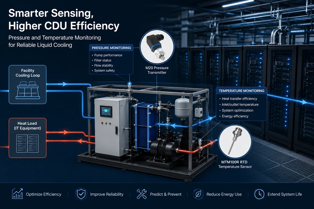 Pressure & Temperature Monitoring in CDU